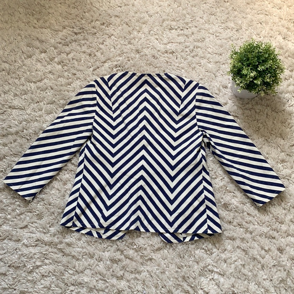 Talbots Nautical Striped Blazer - Picture 2 of 12